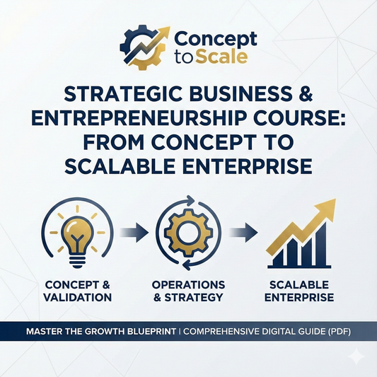 Strategic Business & Entrepreneurship Course: From Concept to Scalable Enterprise